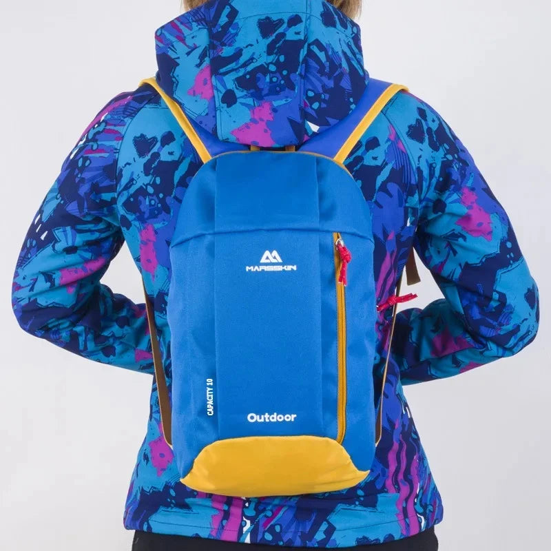 Wasserdichter Sportrucksack für den Außenbereich, Reisetasche, 10 l, für den täglichen Gebrauch, kleine doppelte Umhängetasche für Jungen und Mädchen