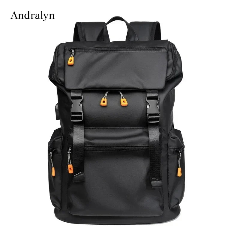 Herren-Rucksack, 17,3-Zoll-Oxford, großes Fassungsvermögen, hochwertiger, modischer Business-Laptop-Rucksack, wasserdicht, verschleißfest, Freizeit-Reiserucksack