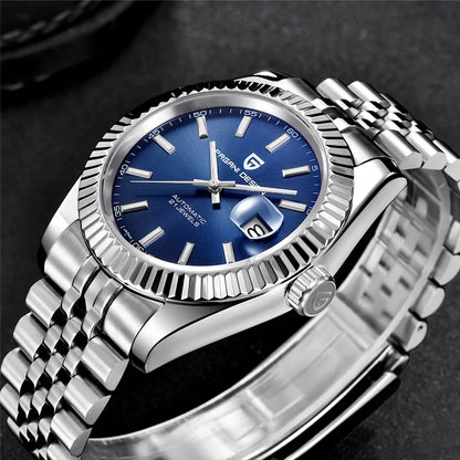 PAGANI DESIGN Men's Mechanical Wristwatch Top Luxury Automatic Watch Stainless Steel 100m Waterproof Clock Reloj Hombre PD1654