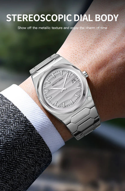 2025 Neuheiten Specht & Söhne 222 Gold Uhren Für Männer Super Slim Stahl Saphir Klassische Quarzuhr Relogio Masculino 37 MM