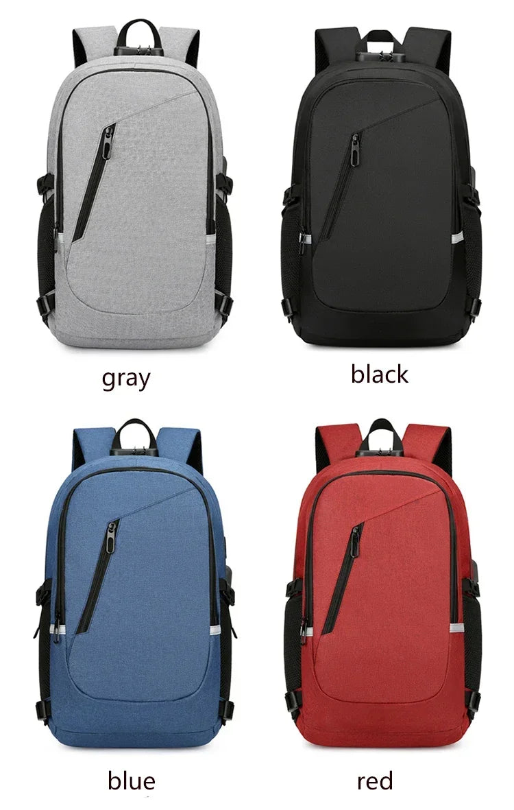 2024 Rucksack, Diebstahlschutz, Passwortsperre, Oxford, für Herren und Damen, Unisex, Business, Laptop, Computer, Reisen, Freizeit, Mode, tragbar