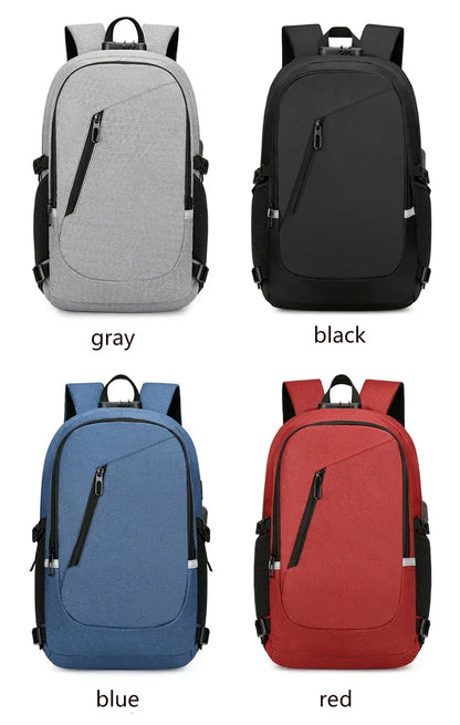 2024 Rucksack, Diebstahlschutz, Passwortsperre, Oxford, für Herren und Damen, Unisex, Business, Laptop, Computer, Reisen, Freizeit, Mode, tragbar