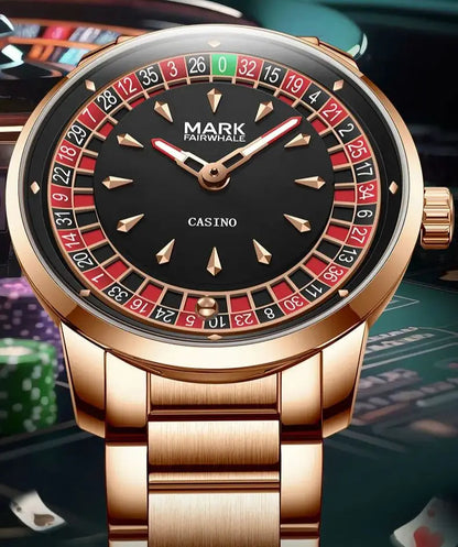 Hohe Qualität Mark Fairwhale Herren Armbanduhr Mode Einzigartige Rotierenden Roulette Zifferblatt Wasserdicht Quarz Mann Watche Dropshipping ﻿