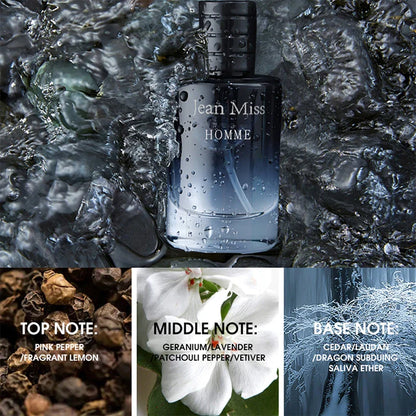 JEAN MISS Herrenparfüm-Set Lasting Earth Azure Mine Field, langlebiger Duft, ein gutes Geschenk für Freunde des anderen Geschlechts