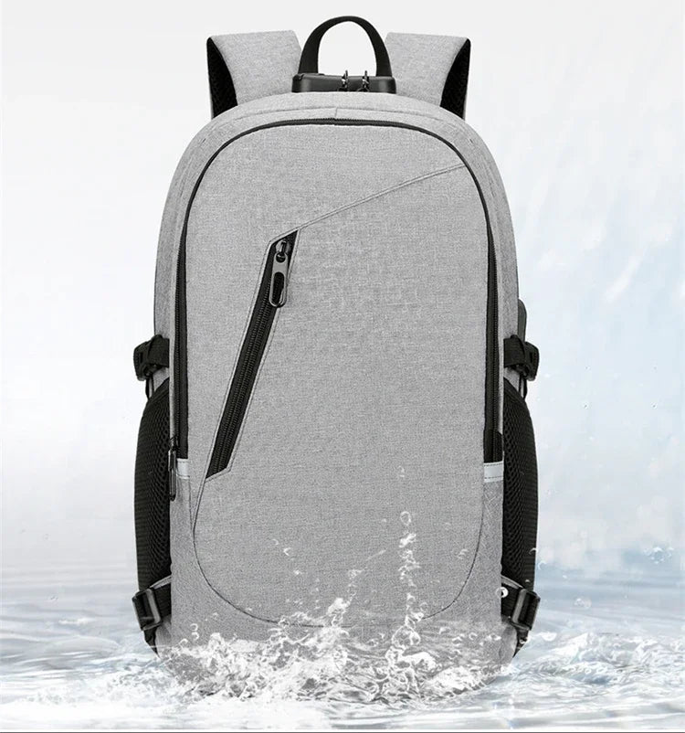 2024 Rucksack, Diebstahlschutz, Passwortsperre, Oxford, für Herren und Damen, Unisex, Business, Laptop, Computer, Reisen, Freizeit, Mode, tragbar