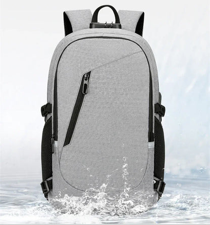 2024 Rucksack, Diebstahlschutz, Passwortsperre, Oxford, für Herren und Damen, Unisex, Business, Laptop, Computer, Reisen, Freizeit, Mode, tragbar