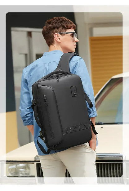 Reise Männer erweitert Laptop Rucksack Vakuum Kompression Wander rucksack USB-Aufladung Geschäft große Kapazität Rucksack für Pumpen