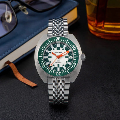 SEESTERN SUB300T Luminous Diver Watch Automatic Men Date 200m Turn Bracelet Wristwatches Retro Mechanical Sapphire Ceramic New