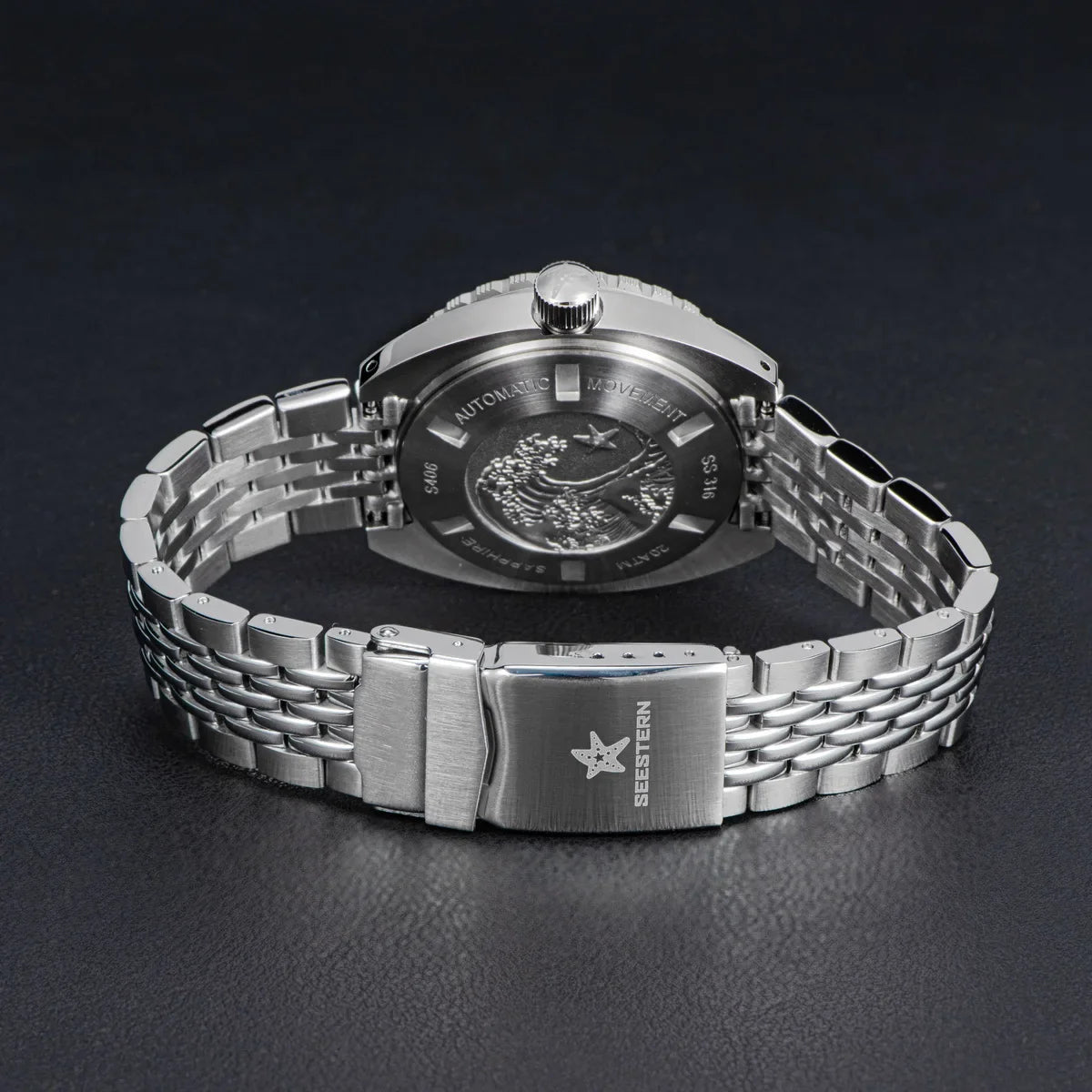 SEESTERN SUB300T Luminous Diver Watch Automatic Men Date 200m Turn Bracelet Wristwatches Retro Mechanical Sapphire Ceramic New