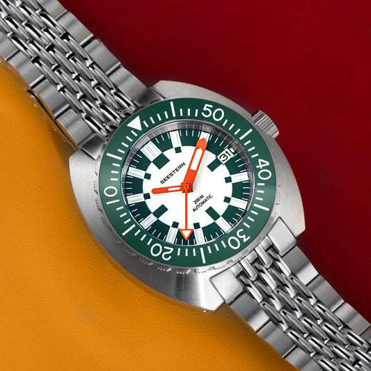 SEASTAR SUB300T Luminous Diver Watch Automatic Men Date 200m Rotating Bezel Wristwatches Retro Mechanical Sapphire Ceramic New