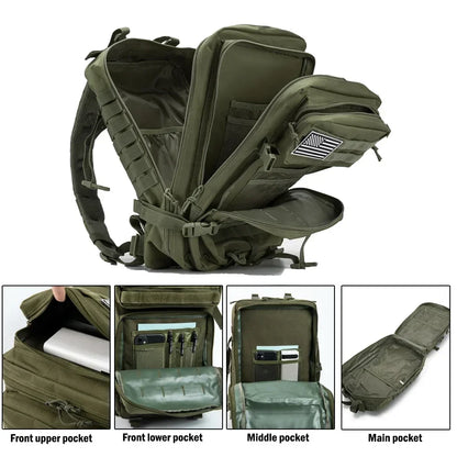 45L Taktischer Rucksack, große Kapazität, Outdoor-Rucksack, 3-Tage-Fitness-Wandertasche, Wandern, Campingausrüstung, Rucksäcke