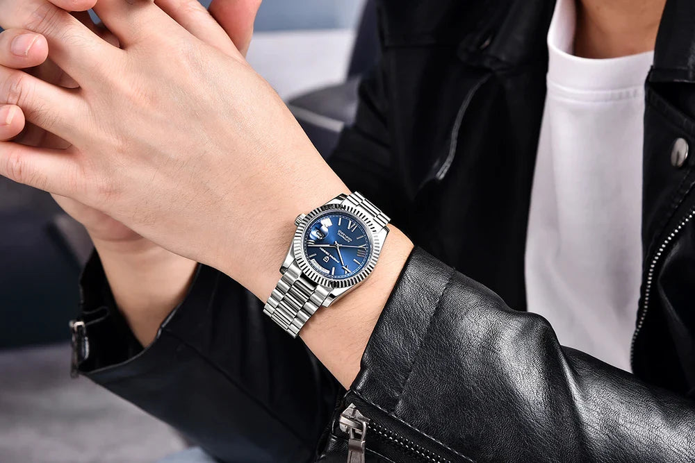 PAGANI DESIGN DD36 Doppelkalender 36MM mechanische Automatik Herrenuhr Haiou ST16 Saphir Luxus wasserdicht Relogio Masculino