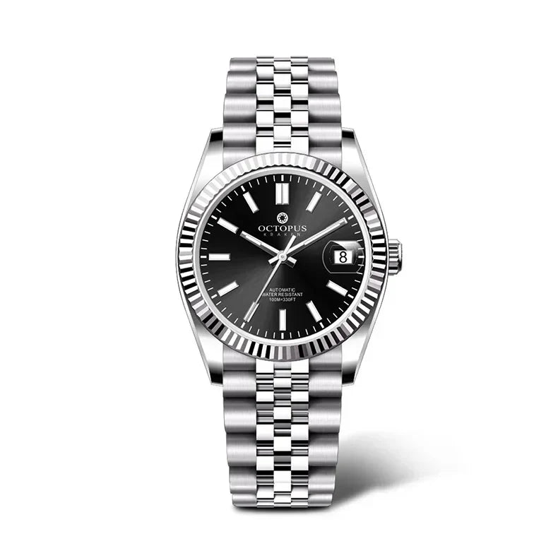Octopus 36mm Men Mechanical Watch Stainless Steel PT5000/SW200 Automatic Movement 100m Waterproof Fashion Luxury Wristwatch