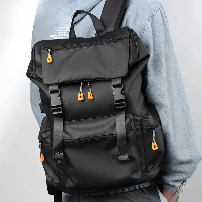 Herren-Rucksack, 17,3-Zoll-Oxford, großes Fassungsvermögen, hochwertiger, modischer Business-Laptop-Rucksack, wasserdicht, verschleißfest, Freizeit-Reiserucksack