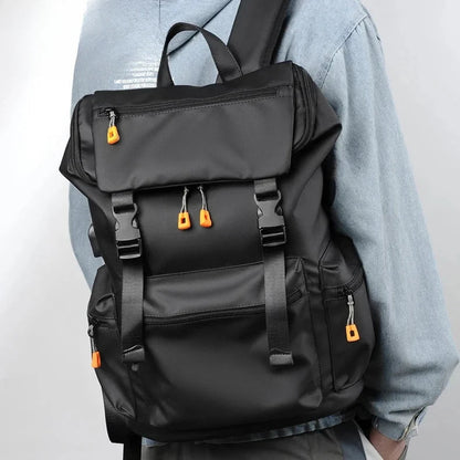 Herren-Rucksack, 17,3-Zoll-Oxford, großes Fassungsvermögen, hochwertiger, modischer Business-Laptop-Rucksack, wasserdicht, verschleißfest, Freizeit-Reiserucksack