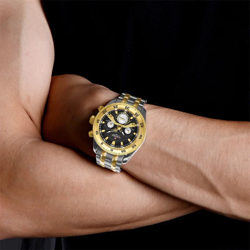 Navi force neues Design Uhr für Männer Luxus Mode leuchtenden Chronograph wasserdicht Datum Woche Quarz Armbanduhr Relogio Masculino