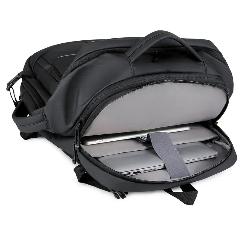 Erweiterbare 17-Zoll-Laptop-Rucksäcke für Herren, wasserdichte Notebook-Tasche, USB-Schultasche, Sport, Reisen, Schultasche, Rucksack für Männer