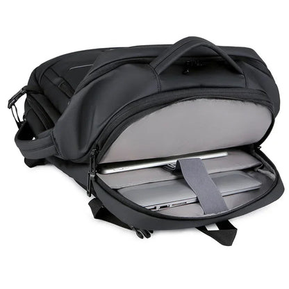 Erweiterbare 17-Zoll-Laptop-Rucksäcke für Herren, wasserdichte Notebook-Tasche, USB-Schultasche, Sport, Reisen, Schultasche, Rucksack für Männer
