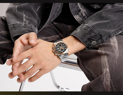 NAVIFORCE 2025, Herren-Quarzuhr, Sport-Militäruhr für Herren, wasserdicht, leuchtendes Datum, Chronograph, Edelstahl, Herrenuhren