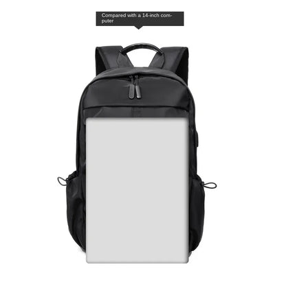 14-Zoll-Freizeit-Schultasche mit großer Kapazität, Sport, einfache Männer und Frauen, universeller Computer-Rucksack, Laptop-Rucksack, Reiserucksack