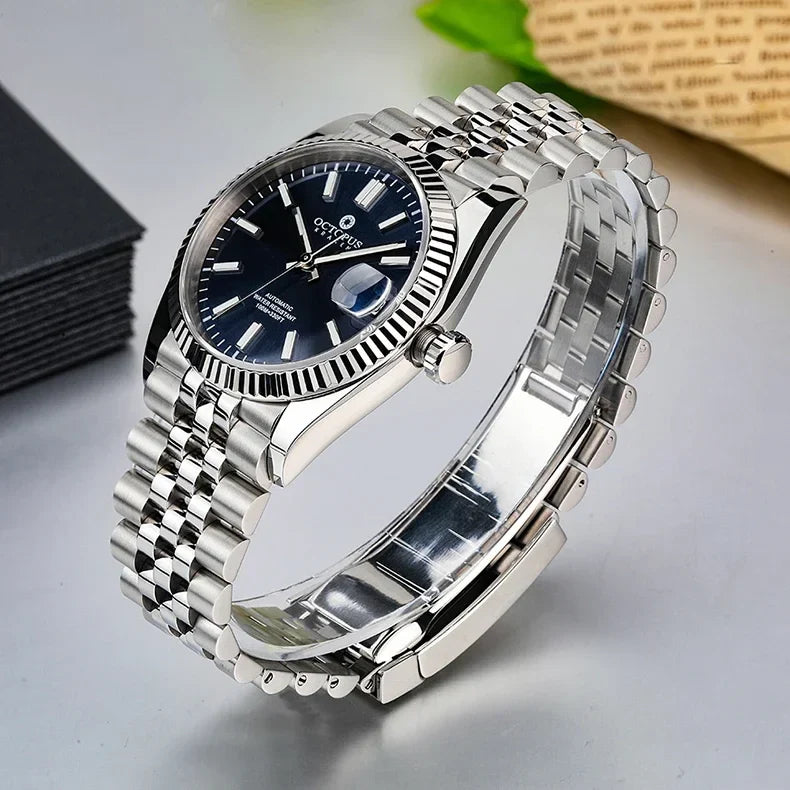 Octopus 36mm Men Mechanical Watch Stainless Steel PT5000/SW200 Automatic Movement 100m Waterproof Fashion Luxury Wristwatch