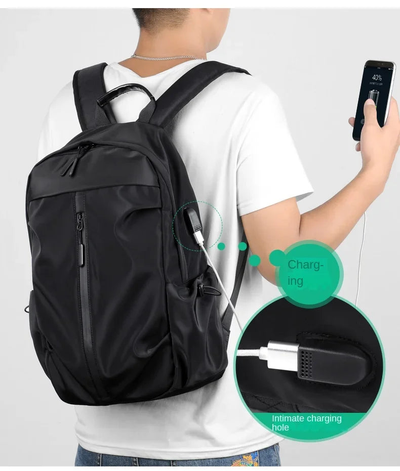 14-Zoll-Freizeit-Schultasche mit großer Kapazität, Sport, einfache Männer und Frauen, universeller Computer-Rucksack, Laptop-Rucksack, Reiserucksack
