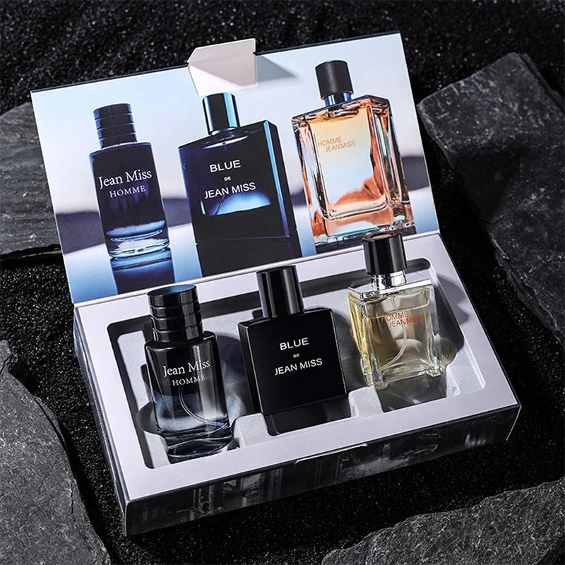 JEAN MISS Herrenparfüm-Set Lasting Earth Azure Mine Field, langlebiger Duft, ein gutes Geschenk für Freunde des anderen Geschlechts