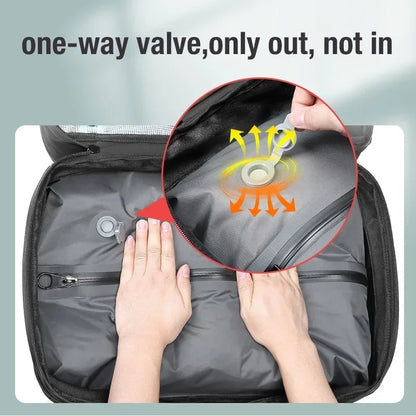 Reise Männer erweitert Laptop Rucksack Vakuum Kompression Wander rucksack USB-Aufladung Geschäft große Kapazität Rucksack für Pumpen