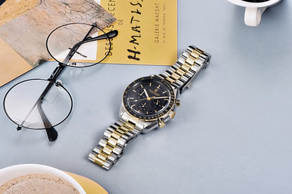 PAGANI DESIGN 2025, Silber, Gold, Mond, Luxus-Quarzuhren, Herren-Sport-Chronograph, Saphirglas, Edelstahluhr für Herren