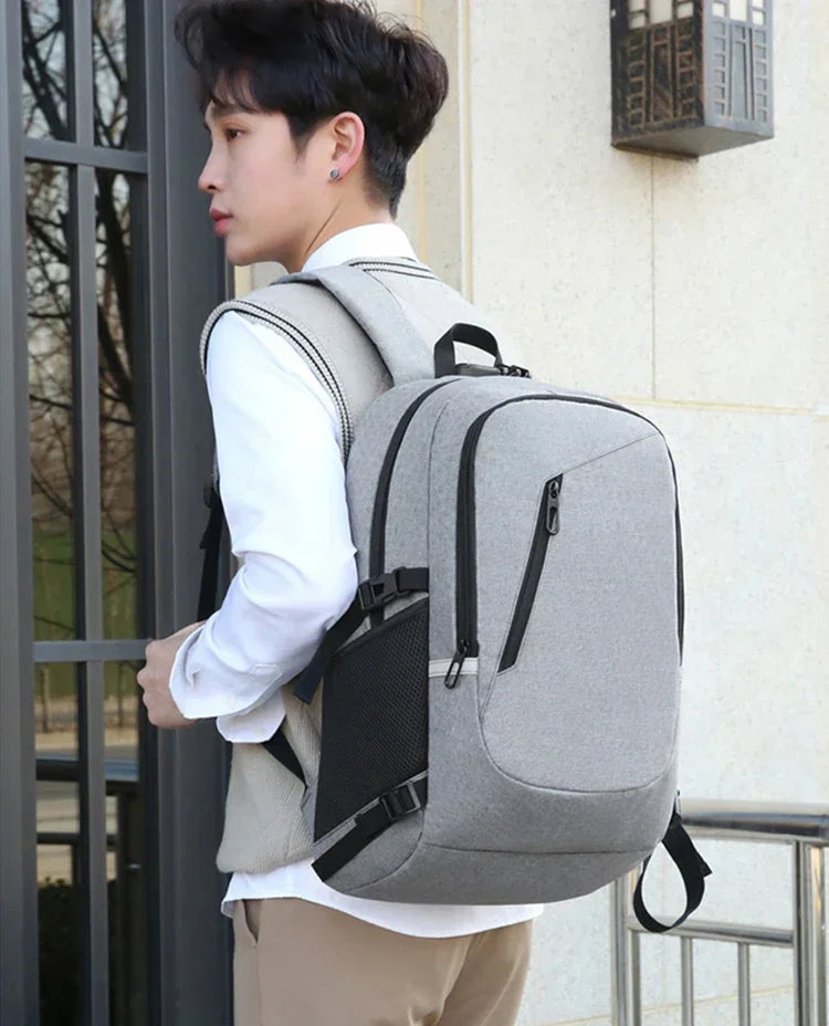 2024 Rucksack, Diebstahlschutz, Passwortsperre, Oxford, für Herren und Damen, Unisex, Business, Laptop, Computer, Reisen, Freizeit, Mode, tragbar