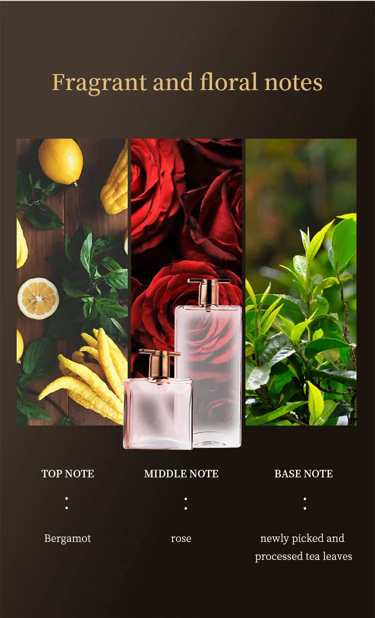 Heißer Verkauf 50 ml Eau De Parfum Spray Süße Frucht Blumennotizen Langlebiges Energetisches Romantisches Idol-Parfüm für Frauen