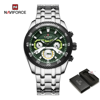 Navi force neues Design Uhr für Männer Luxus Mode leuchtenden Chronograph wasserdicht Datum Woche Quarz Armbanduhr Relogio Masculino