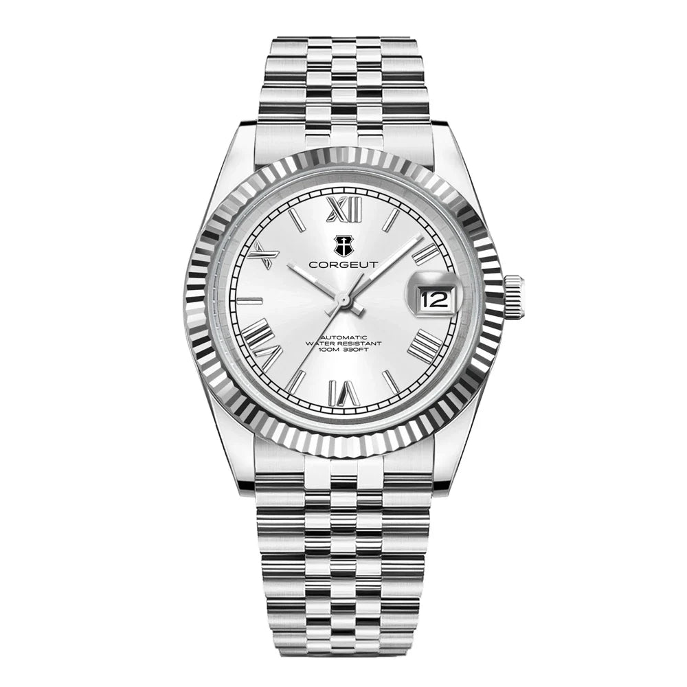 36mm/39mm Luxus NH35 Automatische Mechanische Armbanduhren Römische Zahlen Corget Männer Uhr Sapphire Kristall 10bars gold reloj Hombre