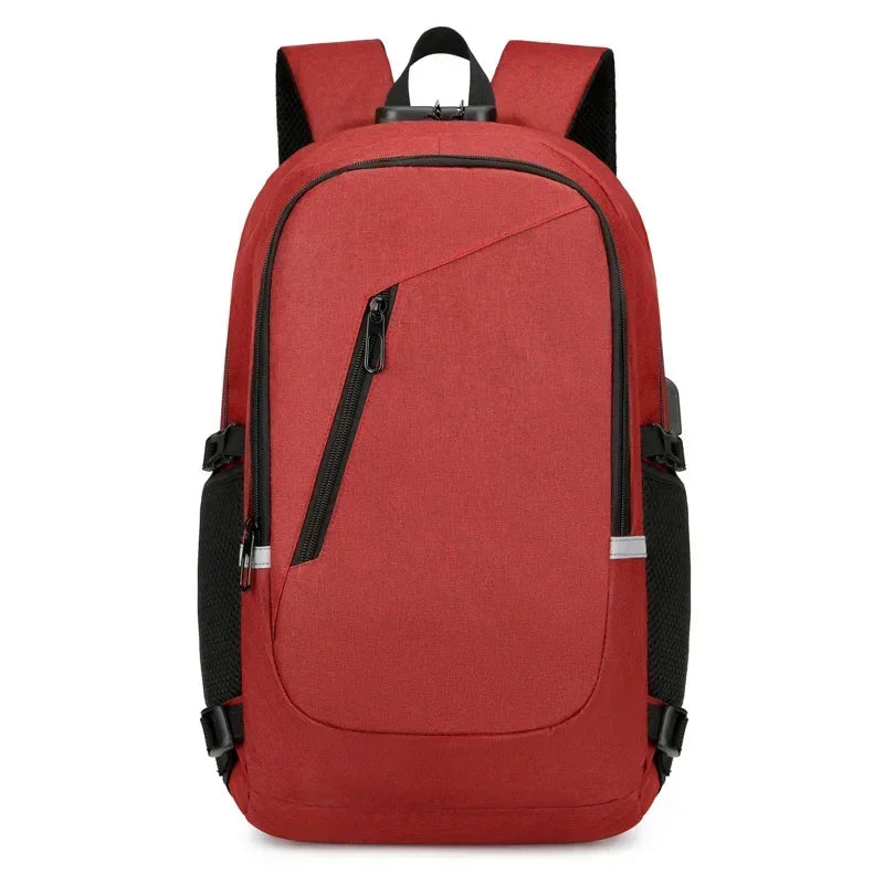 2024 Rucksack, Diebstahlschutz, Passwortsperre, Oxford, für Herren und Damen, Unisex, Business, Laptop, Computer, Reisen, Freizeit, Mode, tragbar