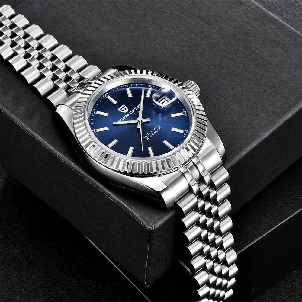 PAGANI DESIGN Men's Mechanical Wristwatch Top Luxury Automatic Watch Stainless Steel 100m Waterproof Clock Reloj Hombre PD1654