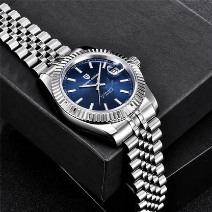 PAGANI DESIGN Men's Mechanical Wristwatch Top Luxury Automatic Watch Stainless Steel 100m Waterproof Clock Reloj Hombre PD1654