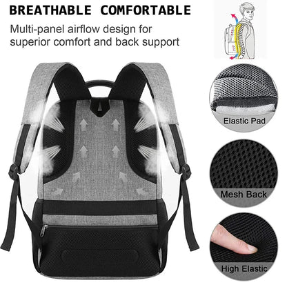 Herren-Rucksack, 17,3-Zoll-Oxford, großes Fassungsvermögen, hochwertiger, modischer Business-Laptop-Rucksack, wasserdicht, verschleißfest, Freizeit-Reiserucksack