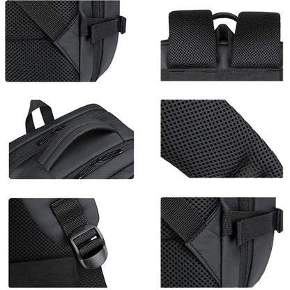 Erweiterbare 17-Zoll-Laptop-Rucksäcke für Herren, wasserdichte Notebook-Tasche, USB-Schultasche, Sport, Reisen, Schultasche, Rucksack für Männer