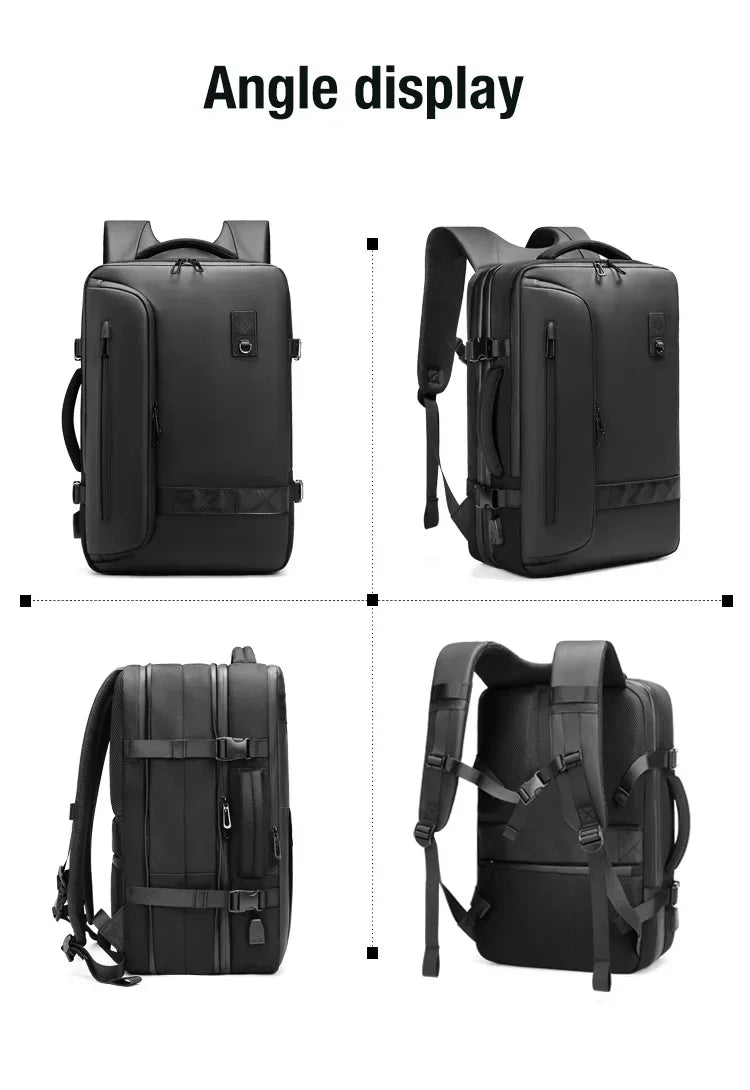 Reise Männer erweitert Laptop Rucksack Vakuum Kompression Wander rucksack USB-Aufladung Geschäft große Kapazität Rucksack für Pumpen