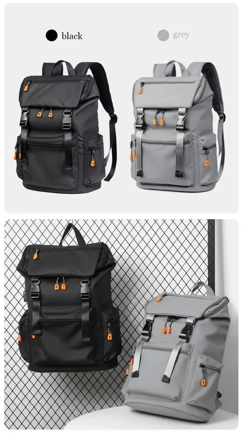 Herren-Rucksack, 17,3-Zoll-Oxford, großes Fassungsvermögen, hochwertiger, modischer Business-Laptop-Rucksack, wasserdicht, verschleißfest, Freizeit-Reiserucksack