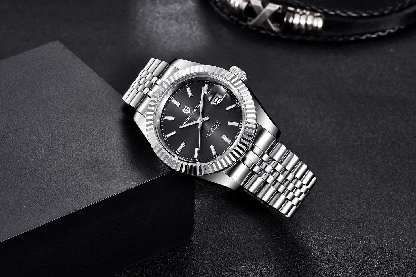 PAGANI DESIGN Men's Mechanical Wristwatch Top Luxury Automatic Watch Stainless Steel 100m Waterproof Clock Reloj Hombre PD1654