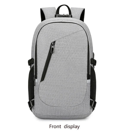 2024 Rucksack, Diebstahlschutz, Passwortsperre, Oxford, für Herren und Damen, Unisex, Business, Laptop, Computer, Reisen, Freizeit, Mode, tragbar