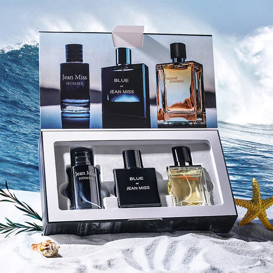 JEAN MISS Herrenparfüm-Set Lasting Earth Azure Mine Field, langlebiger Duft, ein gutes Geschenk für Freunde des anderen Geschlechts