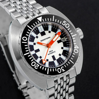 SEESTERN SUB300T Luminous Diver Watch Automatic Men Date 200m Turn Bracelet Wristwatches Retro Mechanical Sapphire Ceramic New