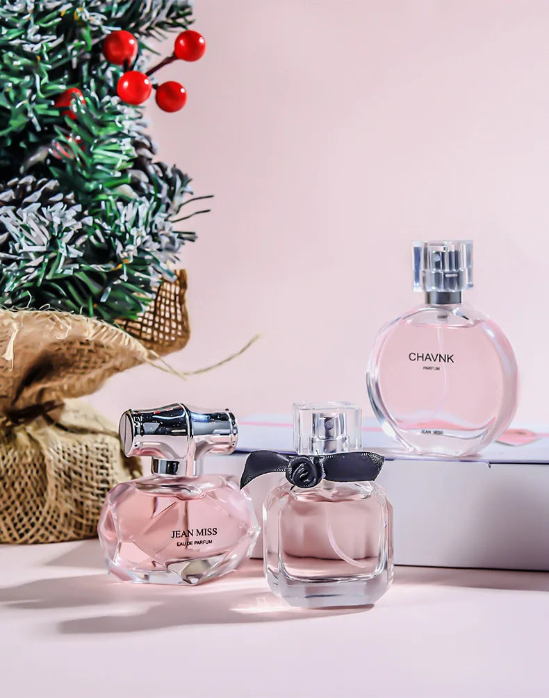 30 ml x 3PCS Eau De Parfum Geschenkbox Feminino Spray Frischer leichter Duft Floral Fruity Chypre Notes Langlebiges Damenparfüm-Set