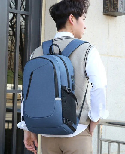 2024 Rucksack, Diebstahlschutz, Passwortsperre, Oxford, für Herren und Damen, Unisex, Business, Laptop, Computer, Reisen, Freizeit, Mode, tragbar