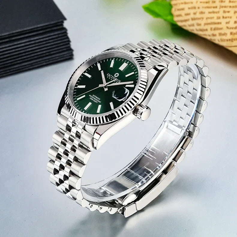 Octopus 36mm Men Mechanical Watch Stainless Steel PT5000/SW200 Automatic Movement 100m Waterproof Fashion Luxury Wristwatch
