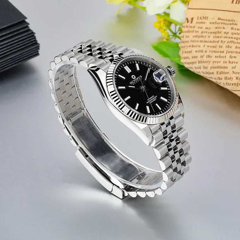 Octopus 36mm Men Mechanical Watch Stainless Steel PT5000/SW200 Automatic Movement 100m Waterproof Fashion Luxury Wristwatch