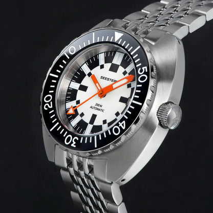 SEESTERN SUB300T Luminous Diver Watch Automatic Men Date 200m Turn Bracelet Wristwatches Retro Mechanical Sapphire Ceramic New