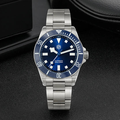 San Martin SN0121TW Titanium Dive Watch NH35 Automatic Movement Sapphire Luminous 300m Waterproof Watches Sunray Dial Wristwatch